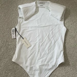 NWT Babaton Padded Shoulder Bodysuit